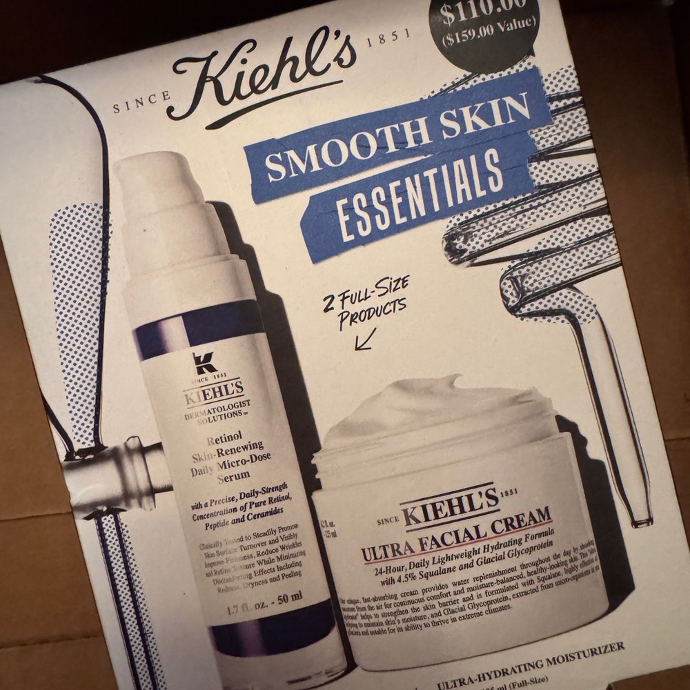 NEW Kiehl's Smooth Skin Essentials Set